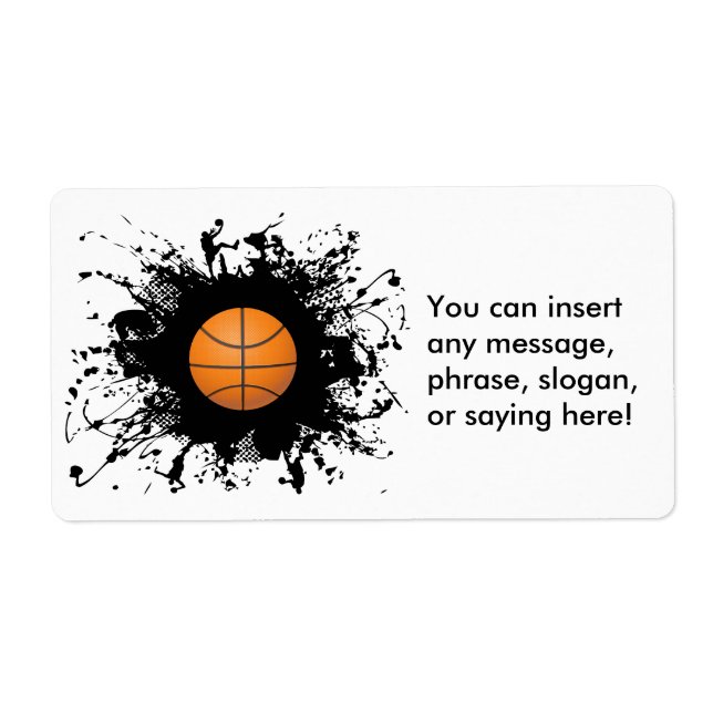 Basketball Urban Style Label (Front)