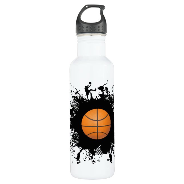 Basketball Urban Style Water Bottle (Front)
