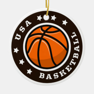 Basketball Usa 2022 T-Shirt Classic Round Sticker  Ceramic Ornament