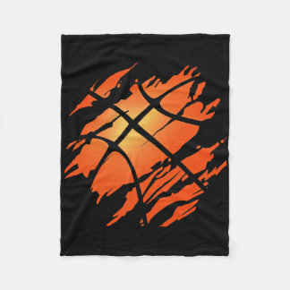 Basketball Usa American Flag Sports Lover Athlete Fleece Blanket