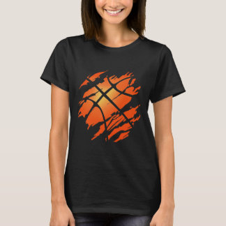 Basketball Usa American Flag Sports Lover Athlete T-Shirt