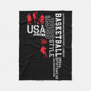 Basketball Usa-nba Summer League  Fleece Blanket