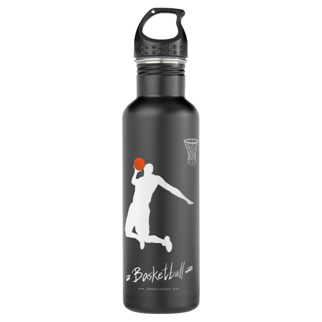 Basketball Usa-Nba Summer League.png Stainless Steel Water Bottle (Front)