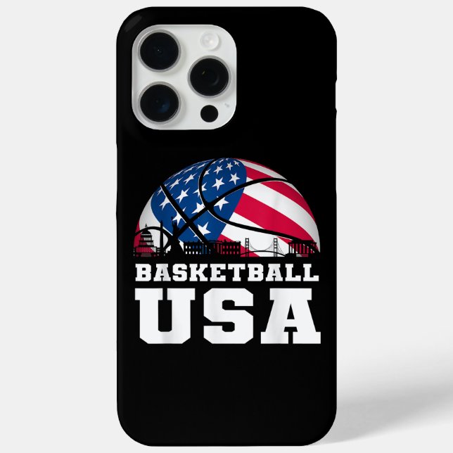 Basketball USA Support the Team Tshirt USA Flag Dr Case-Mate iPhone Case (Back)