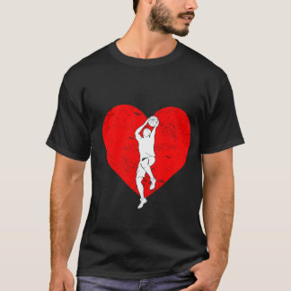 Basketball Valentine Day Gifts For Basketball Love T-Shirt