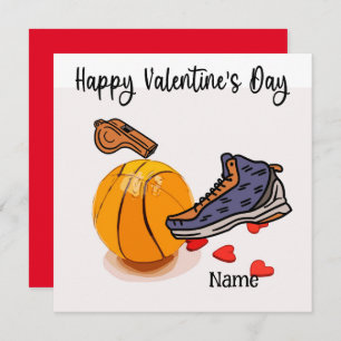 Basketball Valentine's Day from Player with love Card