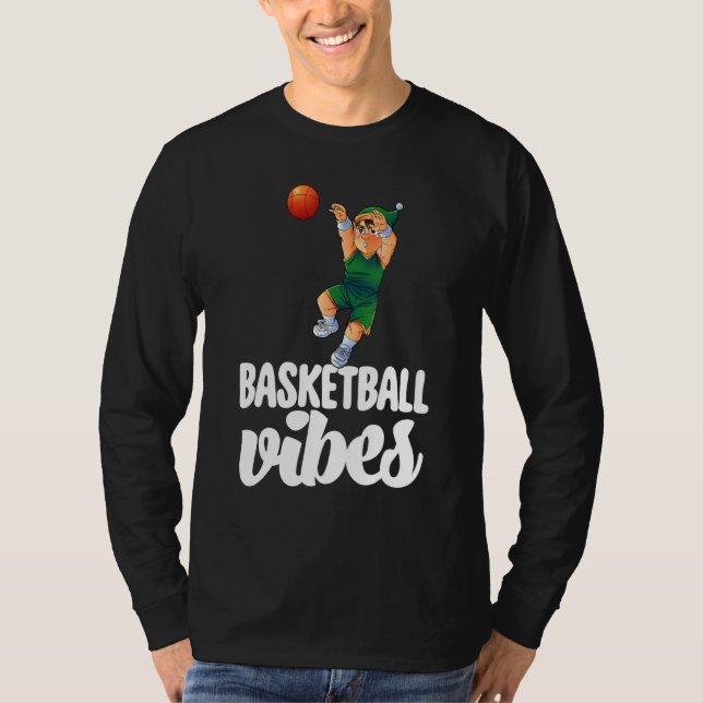 Basketball Vibes Gnome  Basketball Game Celebratio T-Shirt (Front)