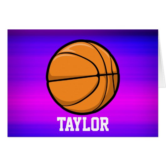 Basketball; Vibrant Violet Blue and Magenta (Front Horizontal)