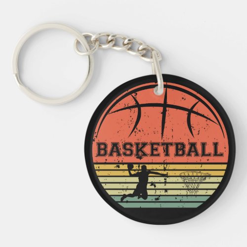 basketball vintage keychain