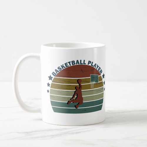 basketball vintage player coffee mug
