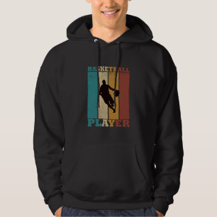 Basketball vintage player dribbling  hoodie