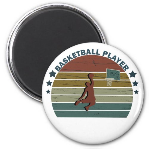 basketball vintage player magnet