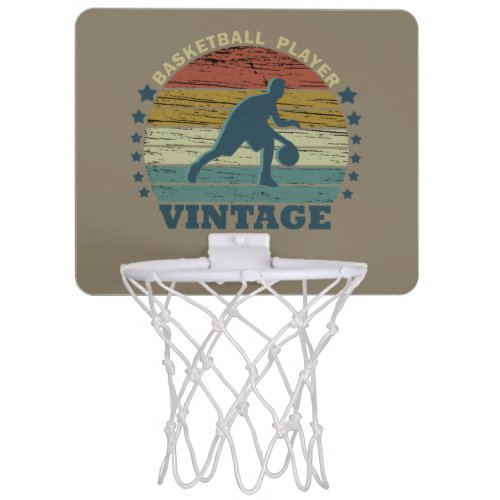 basketball vintage player mini basketball hoop