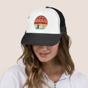 Basketball vintage player slam dunk trucker hat
