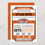 BASKETBALL VIP TICKET Bar Bat Mitzvah Invitation<br><div class="desc">You can make this invite ANY color by simply changing the background color! 
Email me requests at marlalove@hotmail.com</div>