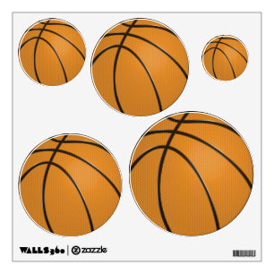 Basketball Wall Decals in 5 sizes