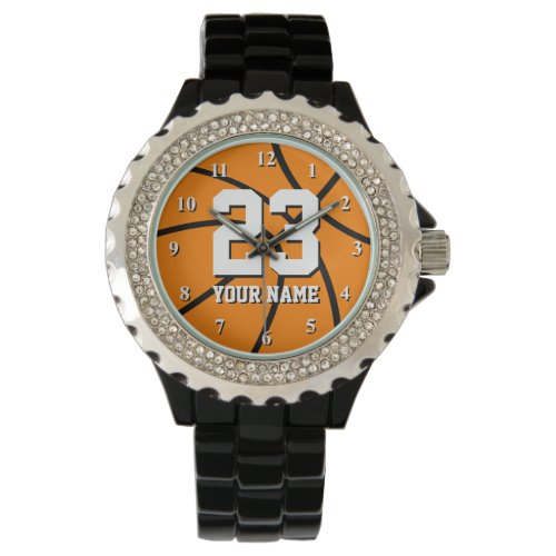 Basketball watch with custom number and name