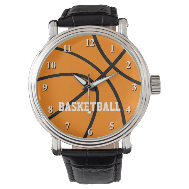 Basketball watch with custom text (Front)