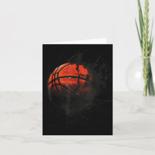 Basketball Watercolor Basketball Player Drawing Ar Card