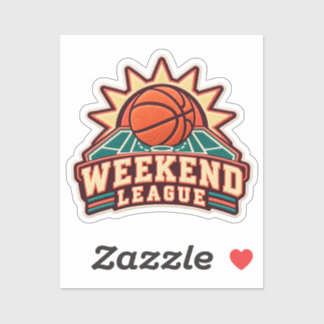 Basketball Weekend League Sticker
