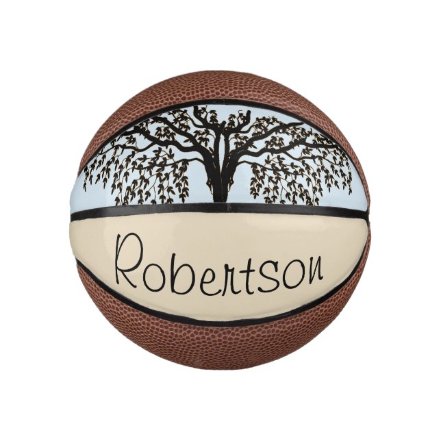 Basketball - Weeping Tree Branches and Name (Front)