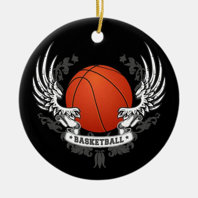 Basketball Wings Ornament (Front)