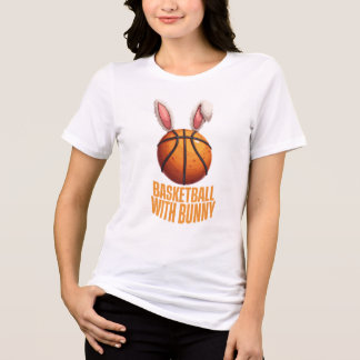 Basketball With Bunny Tri-Blend Shirt