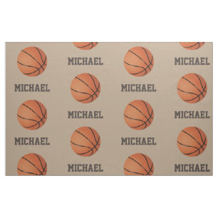 Basketball with Custom Name Personalized Printed Fabric