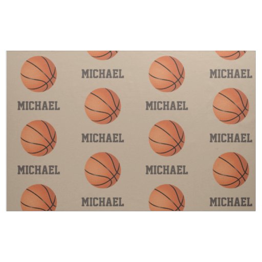 Basketball with Custom Name Personalized Printed Fabric