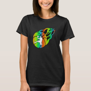 Basketball with Flames T-Shirt
