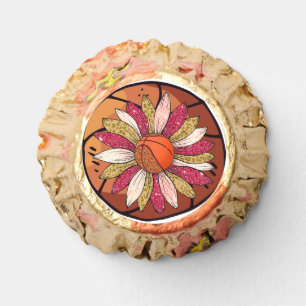 Basketball with Flowers Reese's Peanut Butter Cups