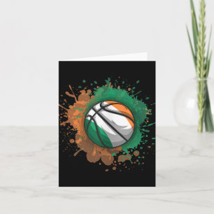 Basketball With Ireland Flag Tank Top  Card