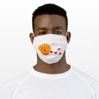 Basketball with love adult cloth face mask