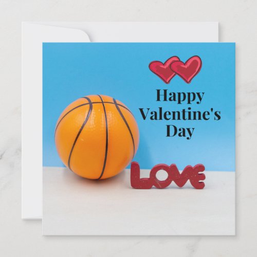 Basketball with love Happy Valentines Day Player 