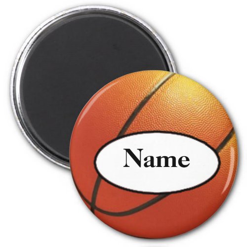 basketball with your name on it magnet