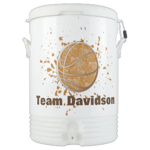 Basketball With Your Team Name Beverage Cooler