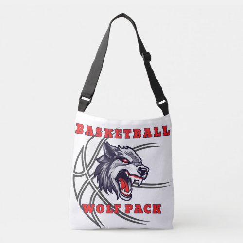 Basketball Wolf Pack All_Over_Print Cross Body Bag