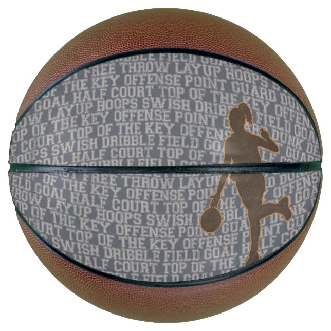 Basketball Words Girl Custom (Front)