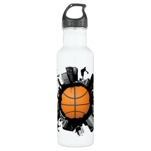 Basketball World Stainless Steel Water Bottle