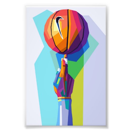 Basketball Wpap Pop Art Photo Print