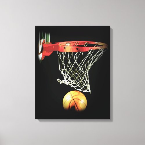 Basketball Wrapped Canvas