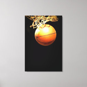 Basketball Wrapped Canvas Print