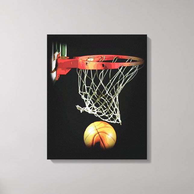 Basketball Wrapped Canvas Print (Front)
