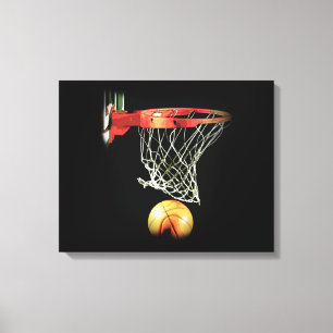 Basketball Wrapped Canvas Print