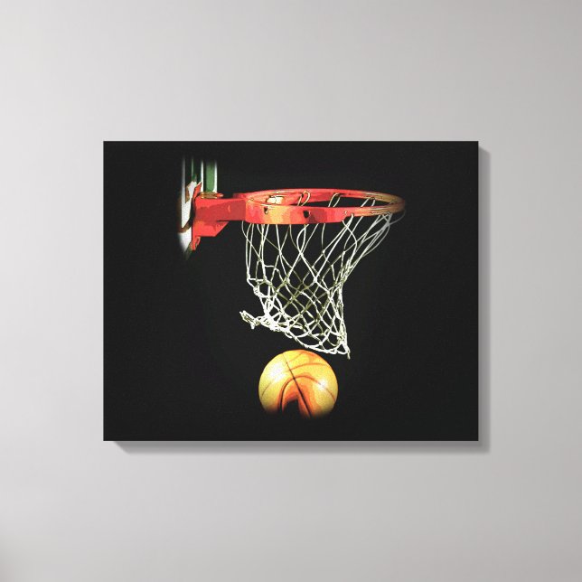Basketball Wrapped Canvas Print (Front)