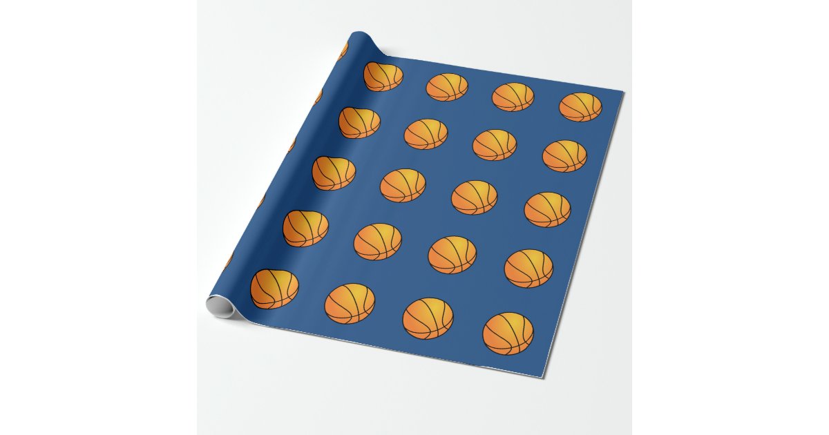 Basketball Wrapping Paper Zazzle