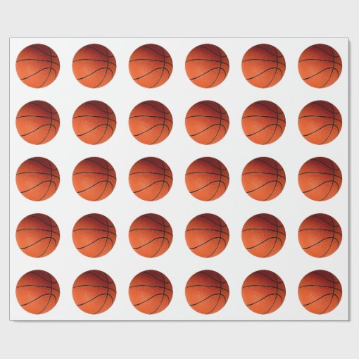 Basketball Wrapping Paper Zazzle