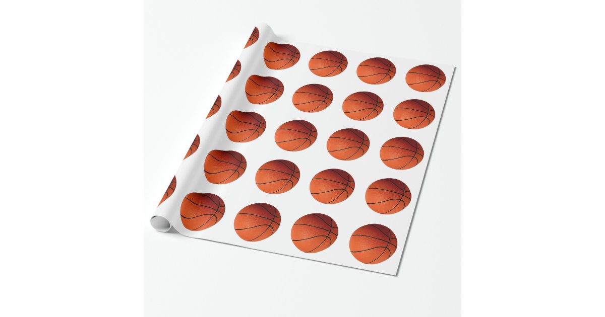 Basketball Wrapping Paper Zazzle
