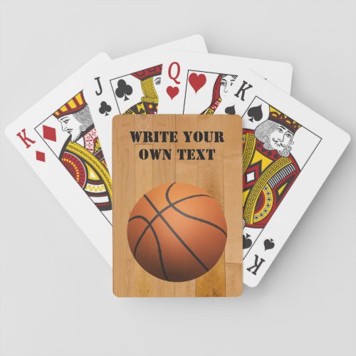 Basketball _ Write Your Own Text Playing Cards