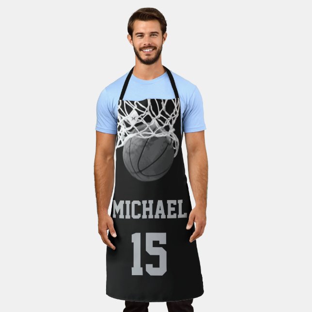 Basketball Your Name Apron (Worn)